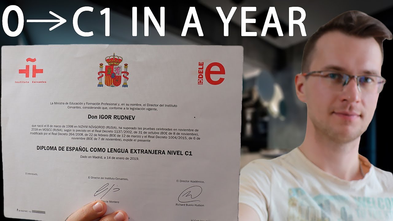 How I learnt SPANISH from 0 to C1 in ONE YEAR. My experience