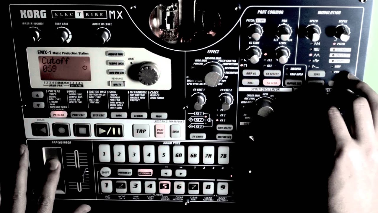 Stone in the heart: Korg EMX electro house (Track 1 of The blissful decline)