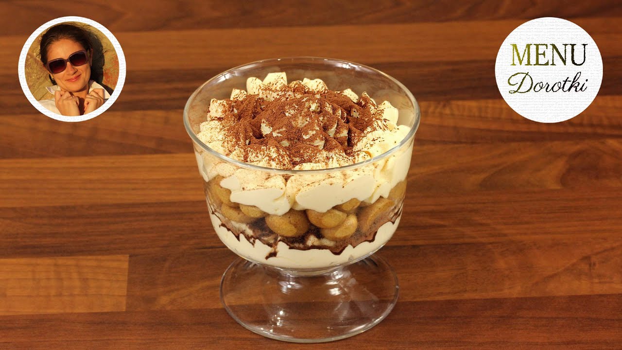 Tiramisu w pucharku. Jak zrobić prosty, szybki i niezwykle pyszny deser. Przepis MENU Dorotki.