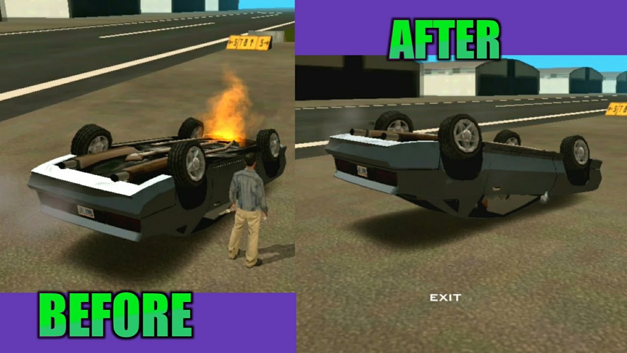 Disable Upside Down Car Damage + SAAExten - Combined - GTA SA Mobile