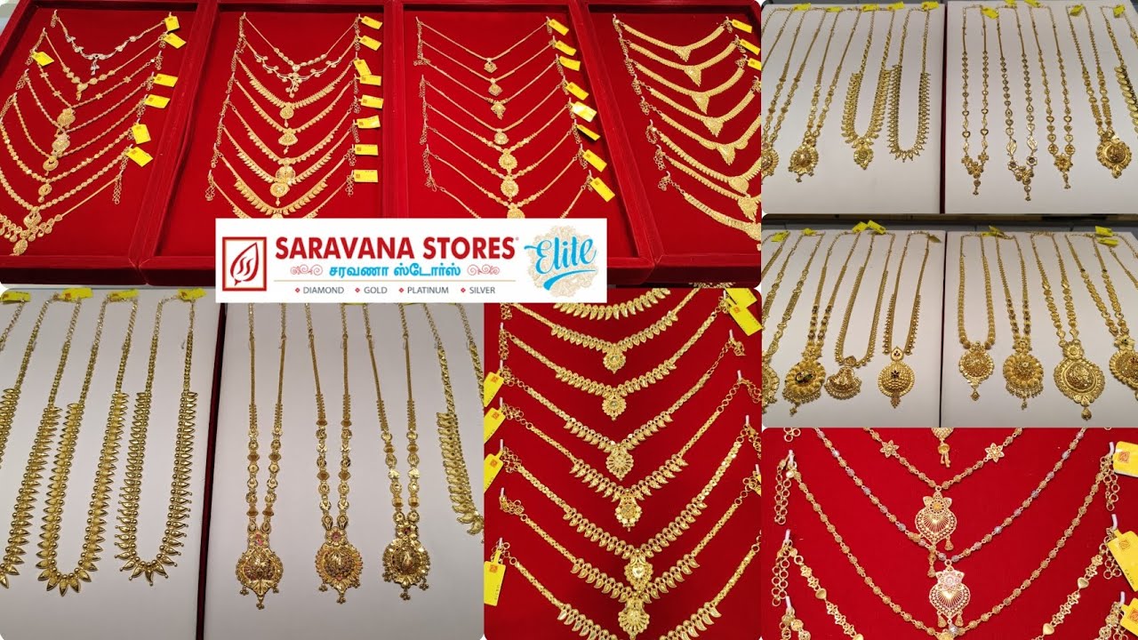 1 Savaran Necklace & 2 Savaran Haram/ Saravana Elite Light Weight Kerala & Bombay Necklace & Haram