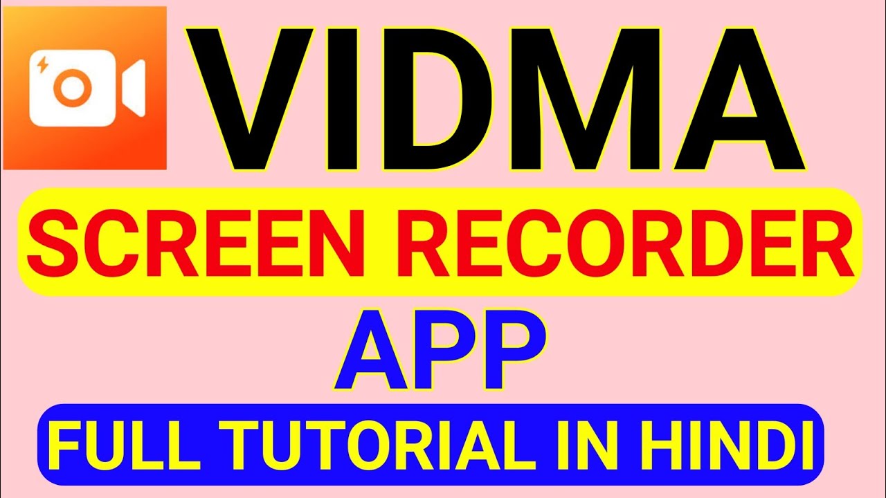 vidma screen recorder app ki settings/ best screen recorder app / vidma screen recorder app