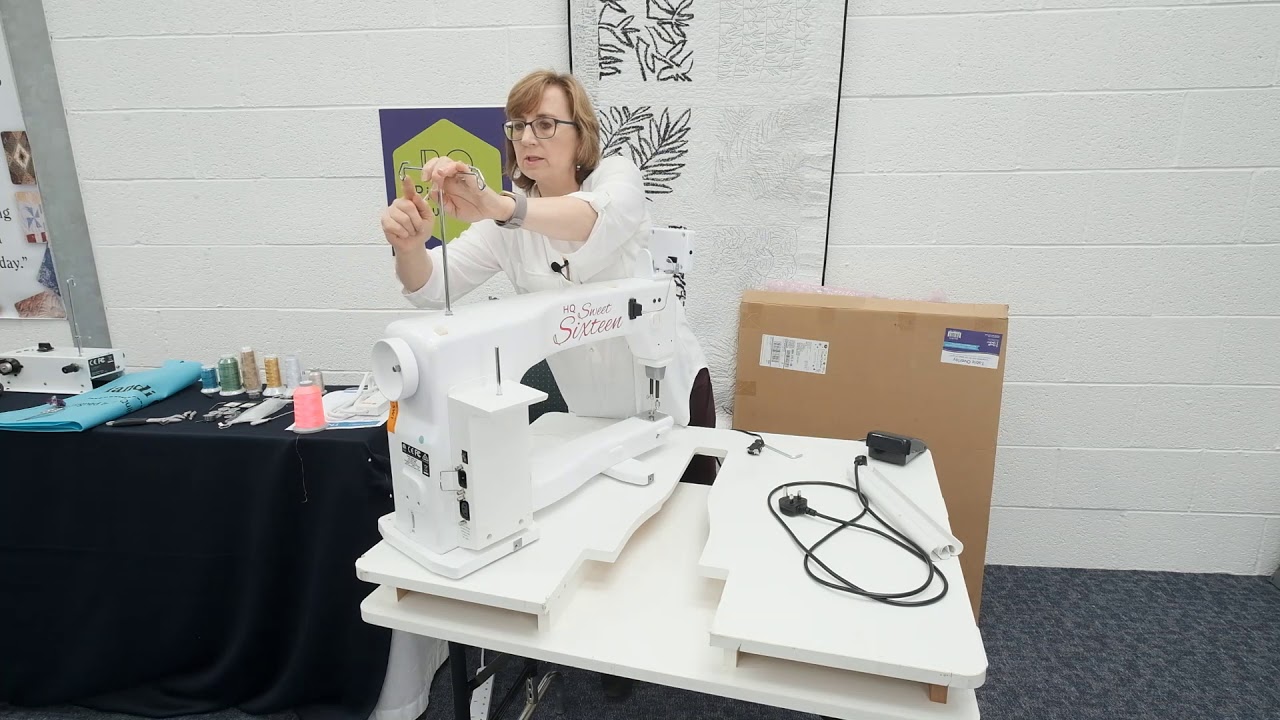 No 2 - Handi Quilter Sweet Sixteen - Setting the Machine Up - Pinhole Quilting