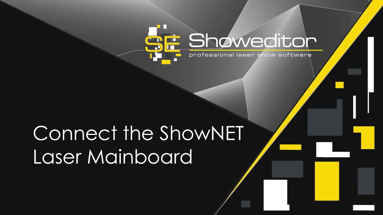 02. Connecting the ShowNET interface - Showeditor Laser Show Software Tutorial Video