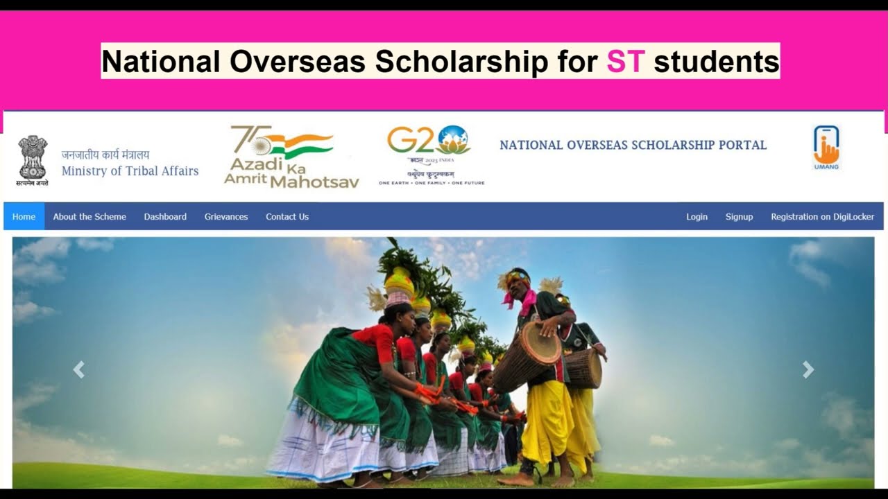 National Overseas Scholarship for ST Scheduled Tribes - Complete Guide | NOS 2024 | Apply Now