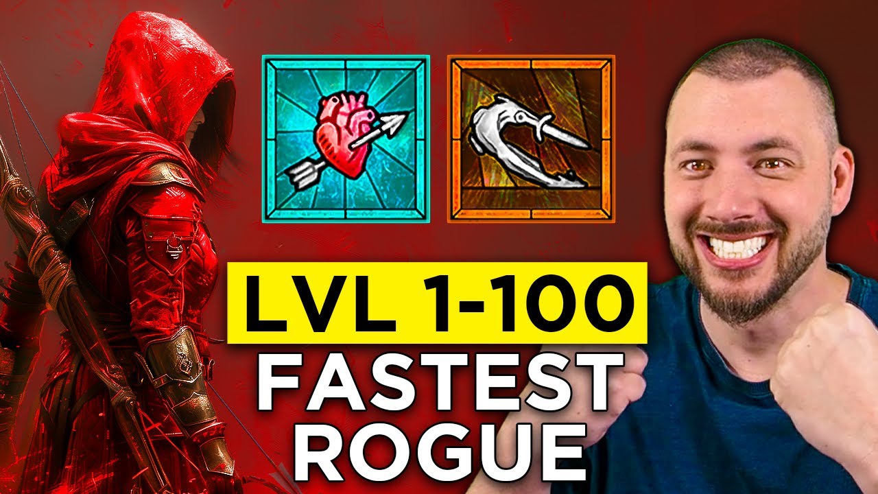 Season 4 Speedrun 1-100 Fastest Rogue in Diablo 4