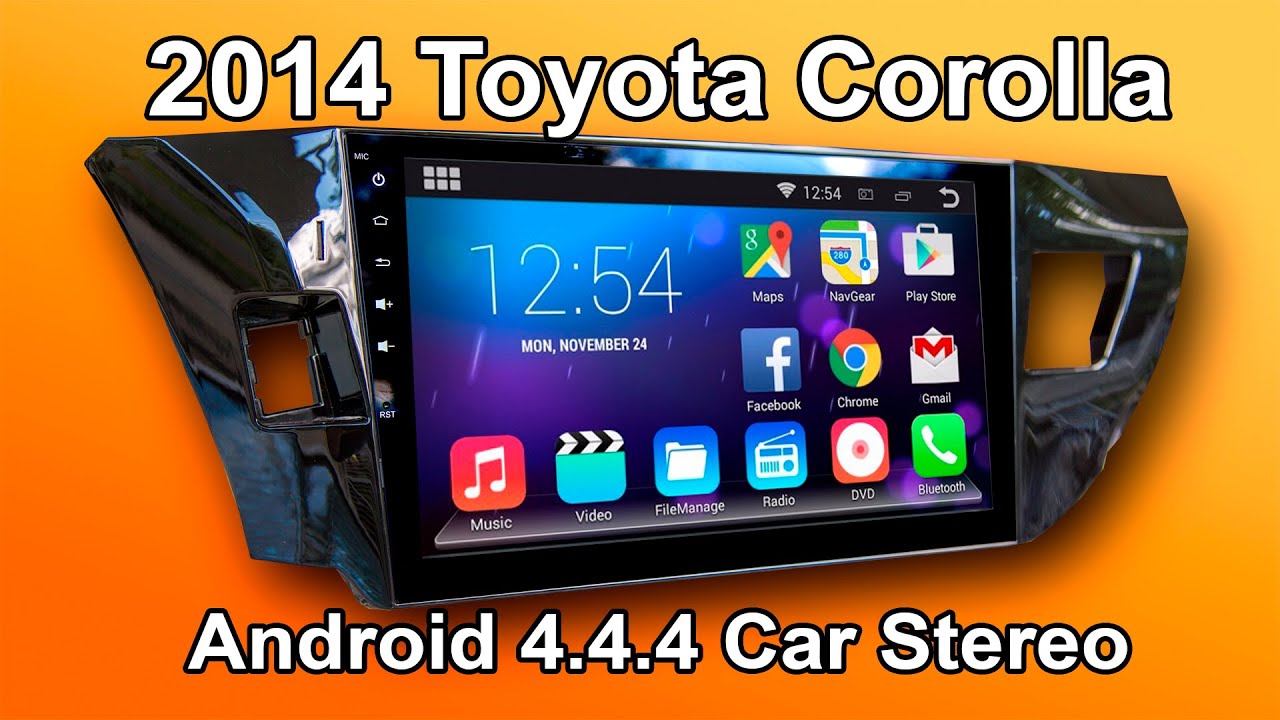 Обзор автомобильной стереосистемы Android для Toyota Corolla 2014-2016 годов выпуска (экран 10 дю...