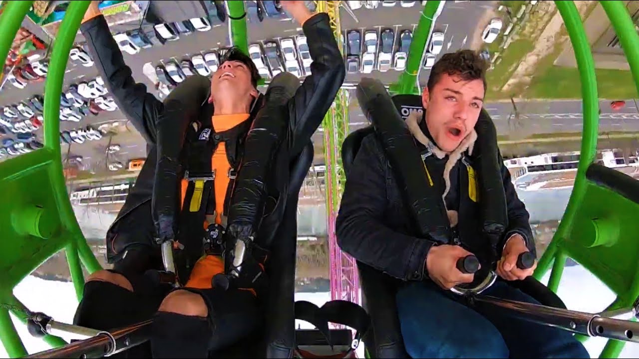 VLOG - ON DÉFIE LA BOULE AVEC KEVIN AU LUNA PARK D'AVIGNON !! PANNE D'UNE ATTRACTION !! ( Partie 2 )
