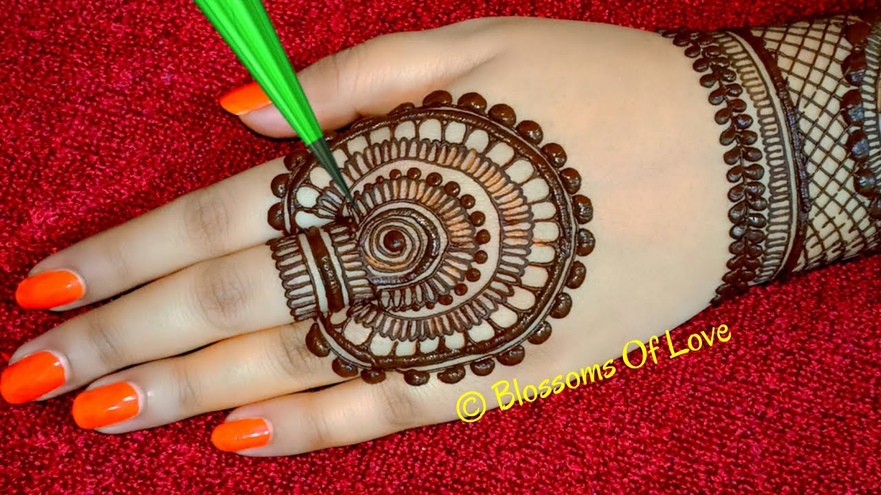 Karwachauth/Diwali Backhand Mandala/Gol Tikki Mehendi Designs|Net Mehndi Design With Mandala art