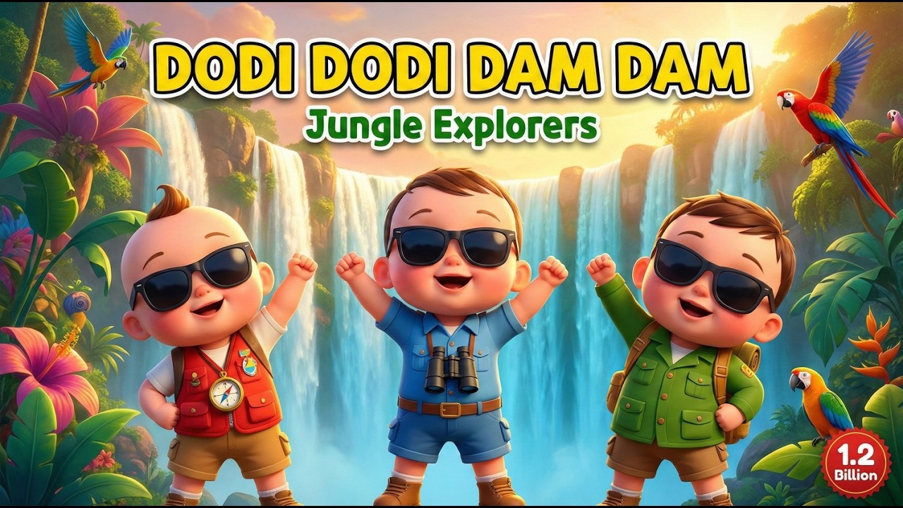 Dodi Dodi Dam Dam!  Epic Adventure Song for Kids  Jungle, Ocean & Mountain Explore!