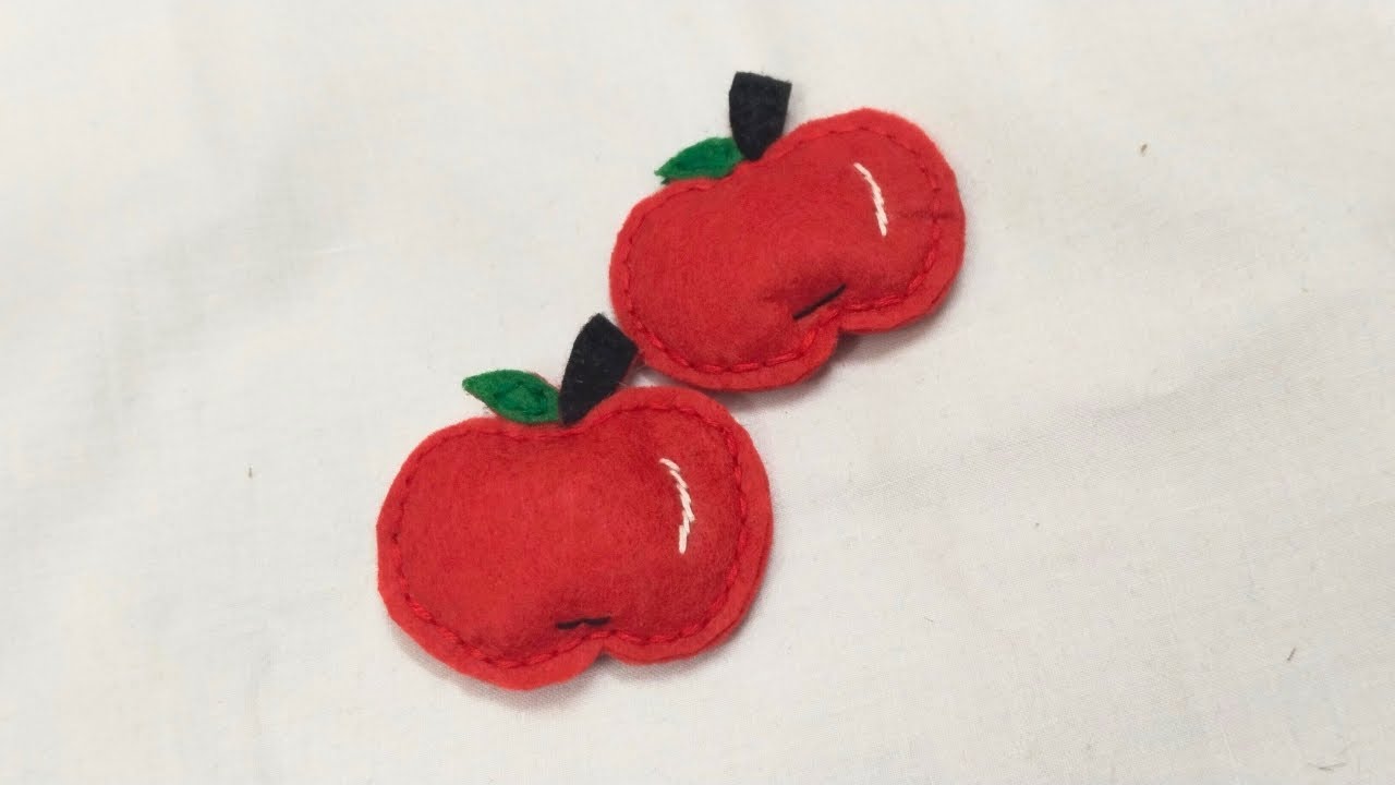 Creative felt art inspiration | A Needle & Thread | #apple #embroidery #beginners #tutorial 