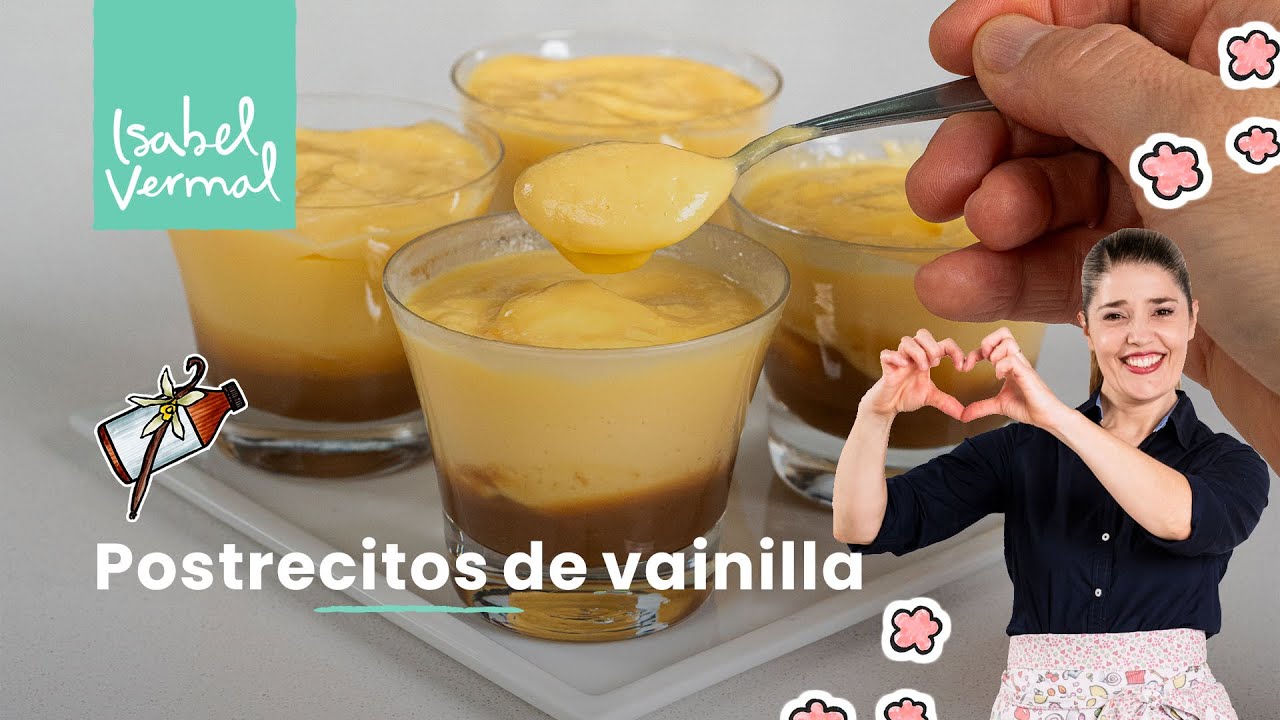 Postrecitos de vainilla caseros como los del super