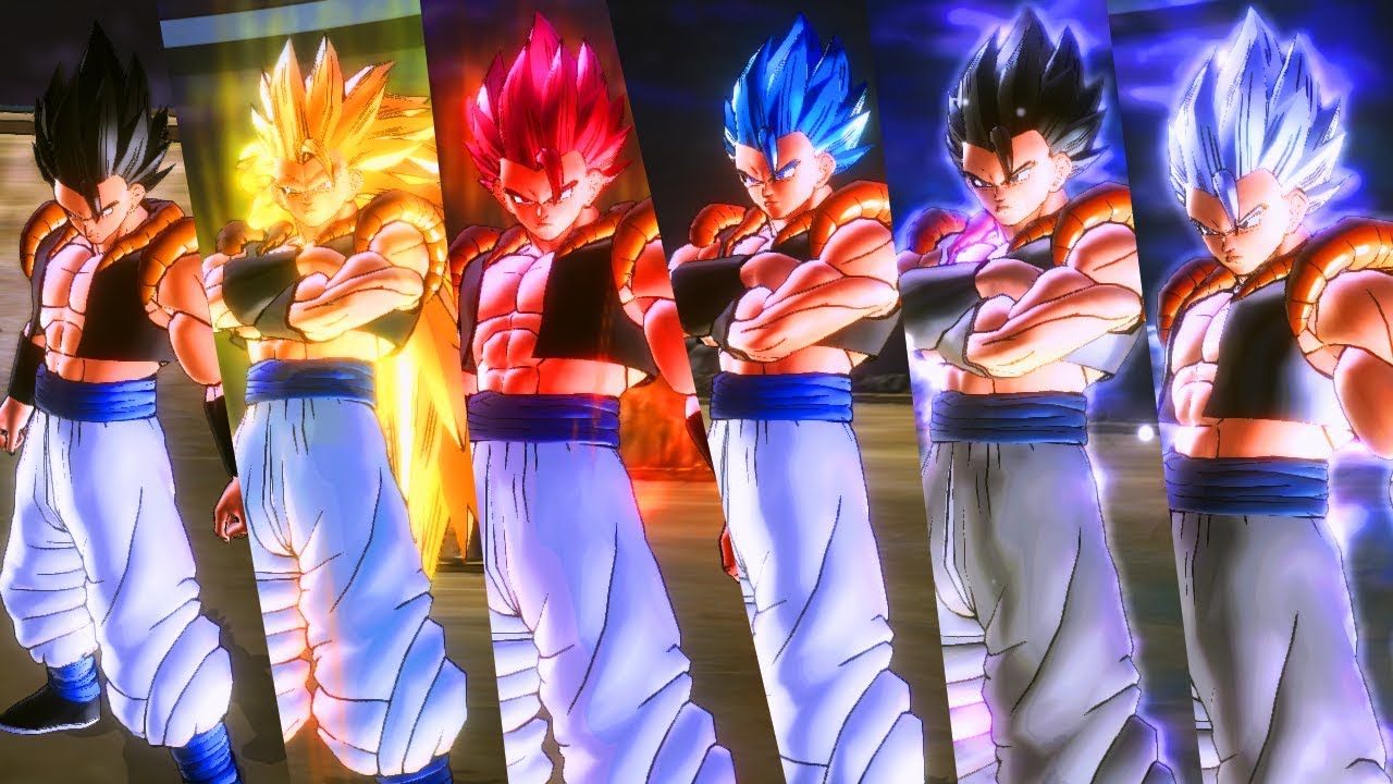 TODAS AS TRANSFORMAÇÕES DO GOGETA - SSJ, SSJ2, SSJ3, SSJ GOD, BLUE E INSTINTO SUPERIOR DOMINADO !