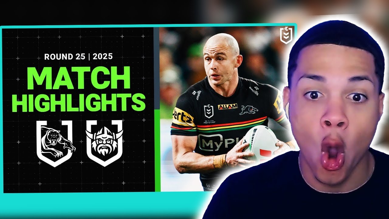 AMERICAN REACTS TO NRL 2025 Panthers v Raiders Match Highlights!!