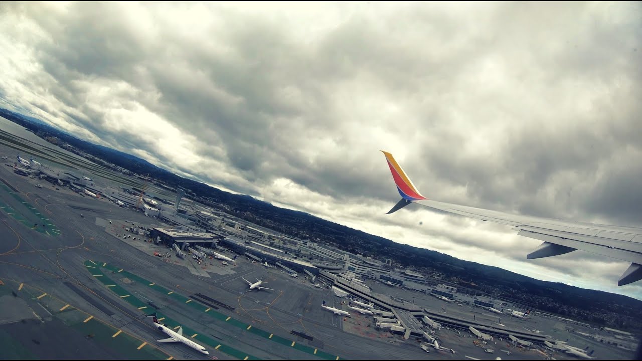 4K Full flight video from San Francisco to Saint Louis | Southwest Airlines 5128