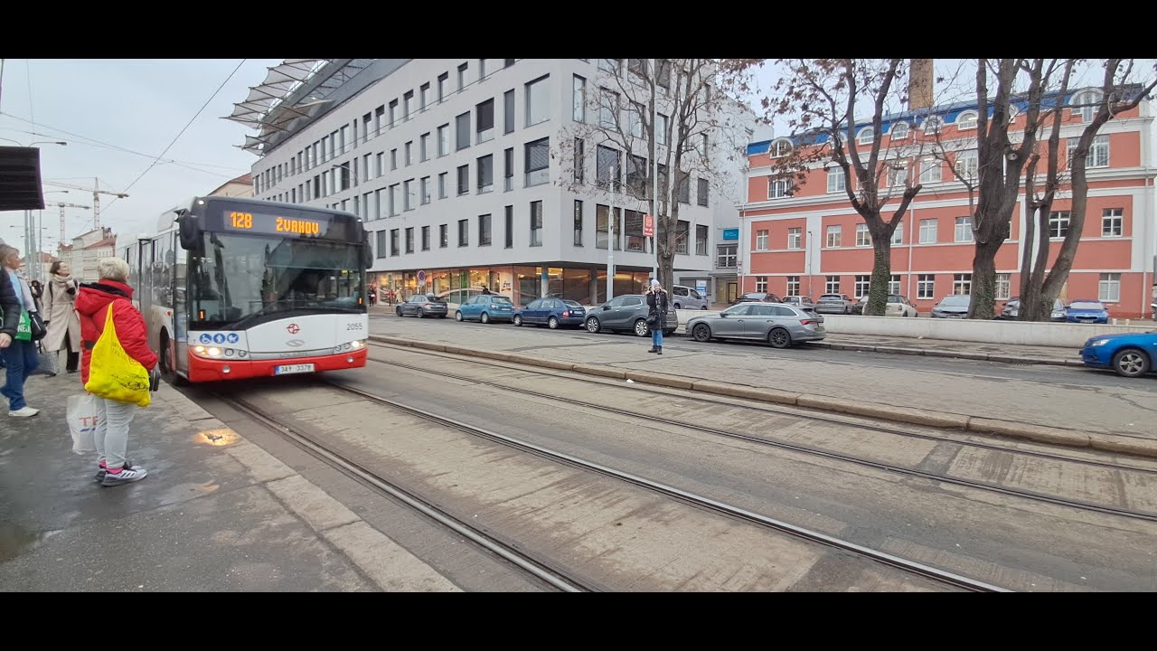 Linka 128 v úseku Smíchovské Nádraží 