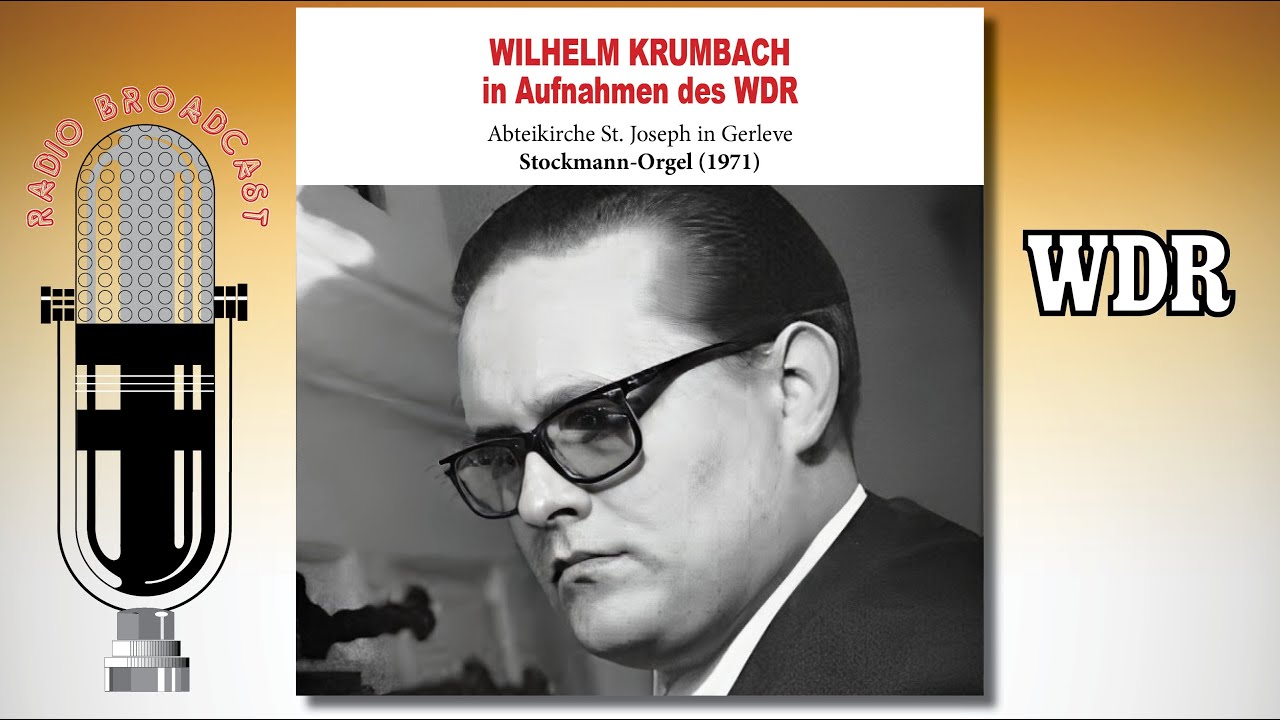 Wilhelm Krumbach an der Orgel der Abteikirche zu Gerleve