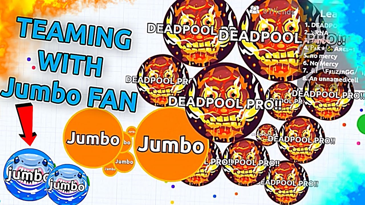 Revenge in Agar.io Jumbo vs Teams !! ( SOLO Destroying Teams )