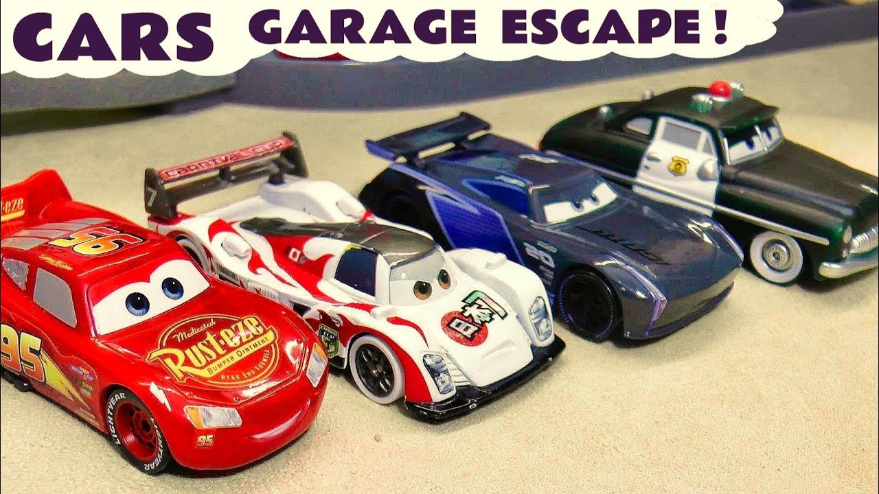 CARS 3 McQueen Racing Jackson Storm And Sheriff Cars Stories