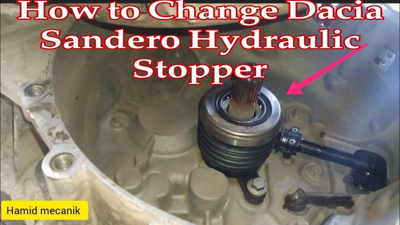 How to Change Dacia Sandero Hydraulic Stopper, كيفية تبديل بيتي الأمبرياج داصية صنديرو