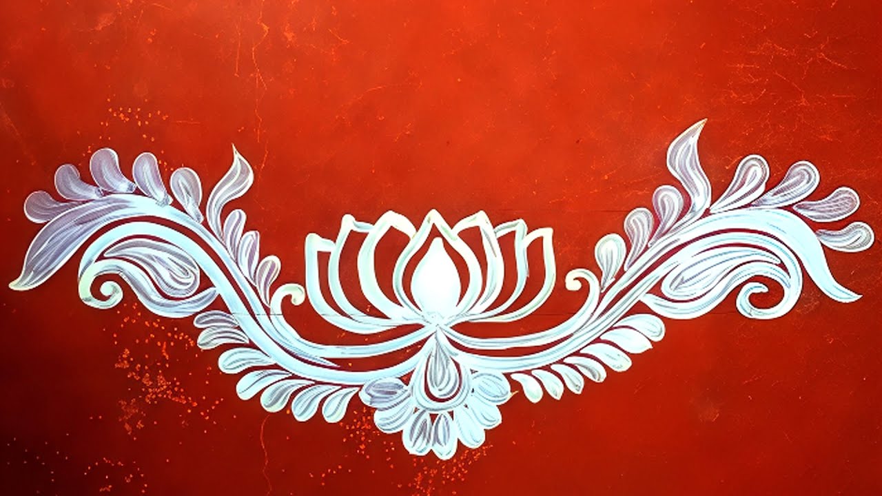 𝐋𝐀𝐗𝐌𝐈 𝐏𝐔𝐉𝐀 𝐒𝐏𝐄𝐂𝐈𝐀𝐋 𝐀𝐋𝐏𝐎𝐍𝐀 | মেঝেতে সুন্দর আলপনা আঁকা | Simple alpona design ✨