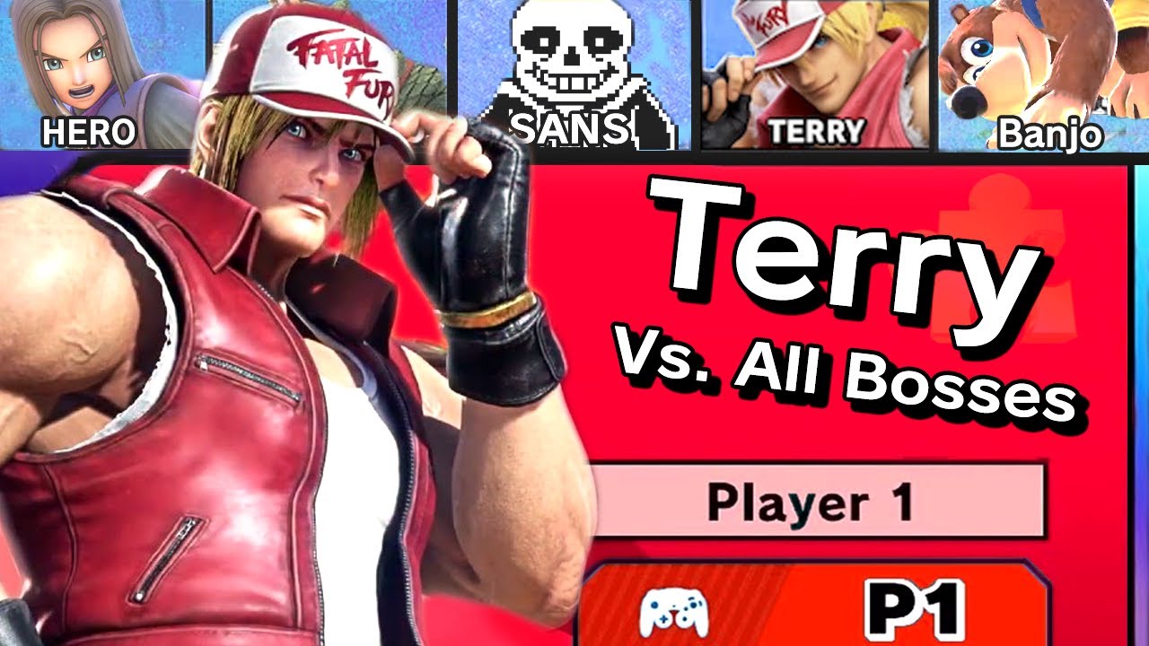 Terry Bogard vs All Bosses In Super Smash Bros Ultimate