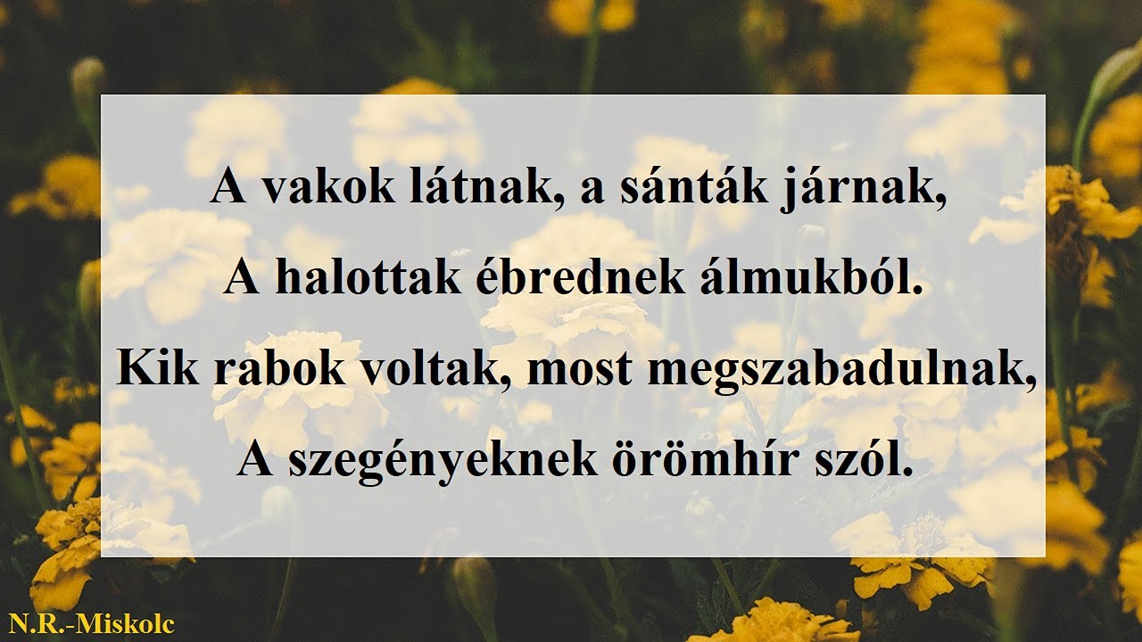 A vakok látnak, a sánták járnak