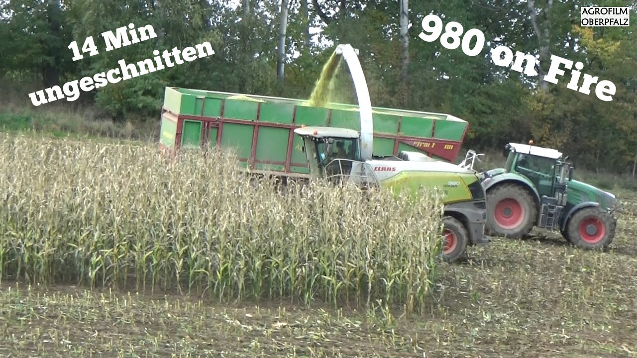 14 Min uncut - 980 on Fire #19 - Maishäckseln mit Claas Jaguar 980 - Lohnunternehmen Spitzner