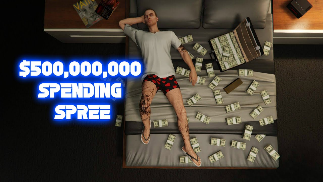 GTA 5 ONLINE $500,000,000 SPENDING SPREE BUYING EVERYTHING IN THE GAME (Modded Account Giveaway)