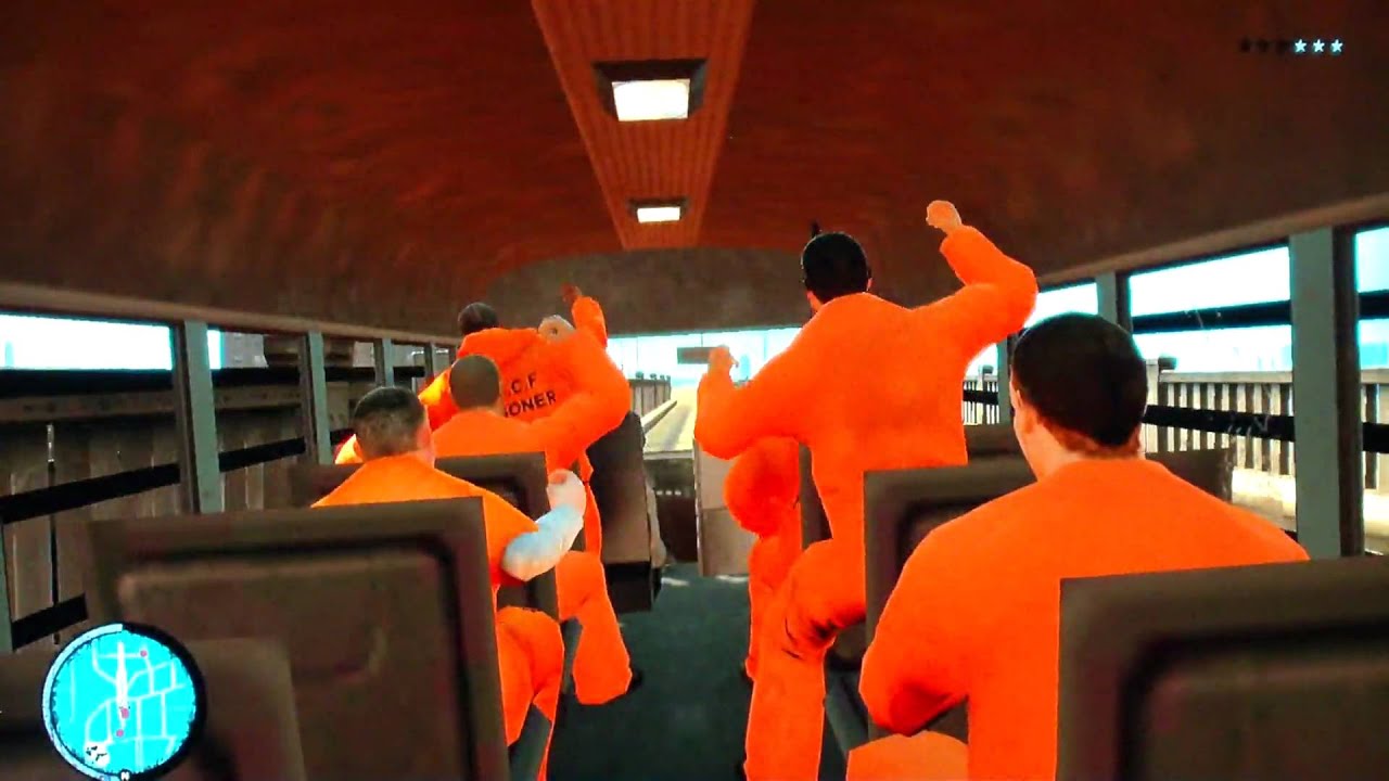Havin a good time on the Prison bus (GTA4)