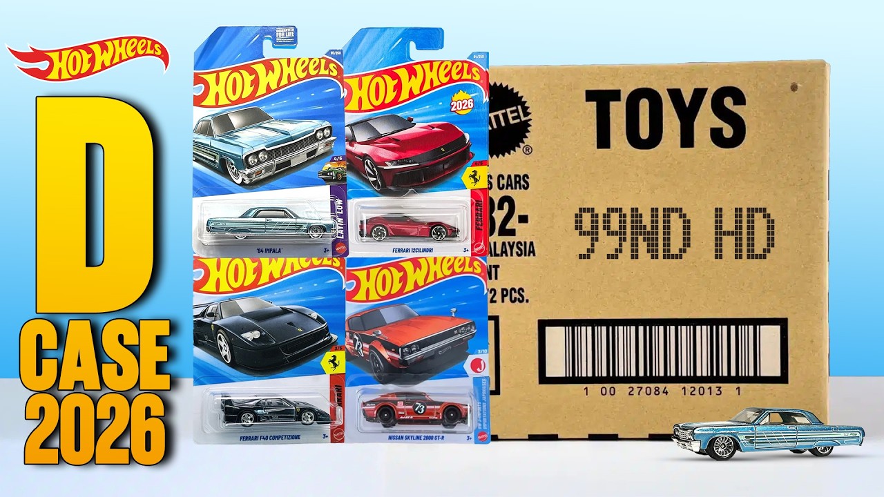 Unboxing Hot Wheels D Case 2026 | Missing Cars😳 | Rarely Common #unboxing #hotwheels #trending