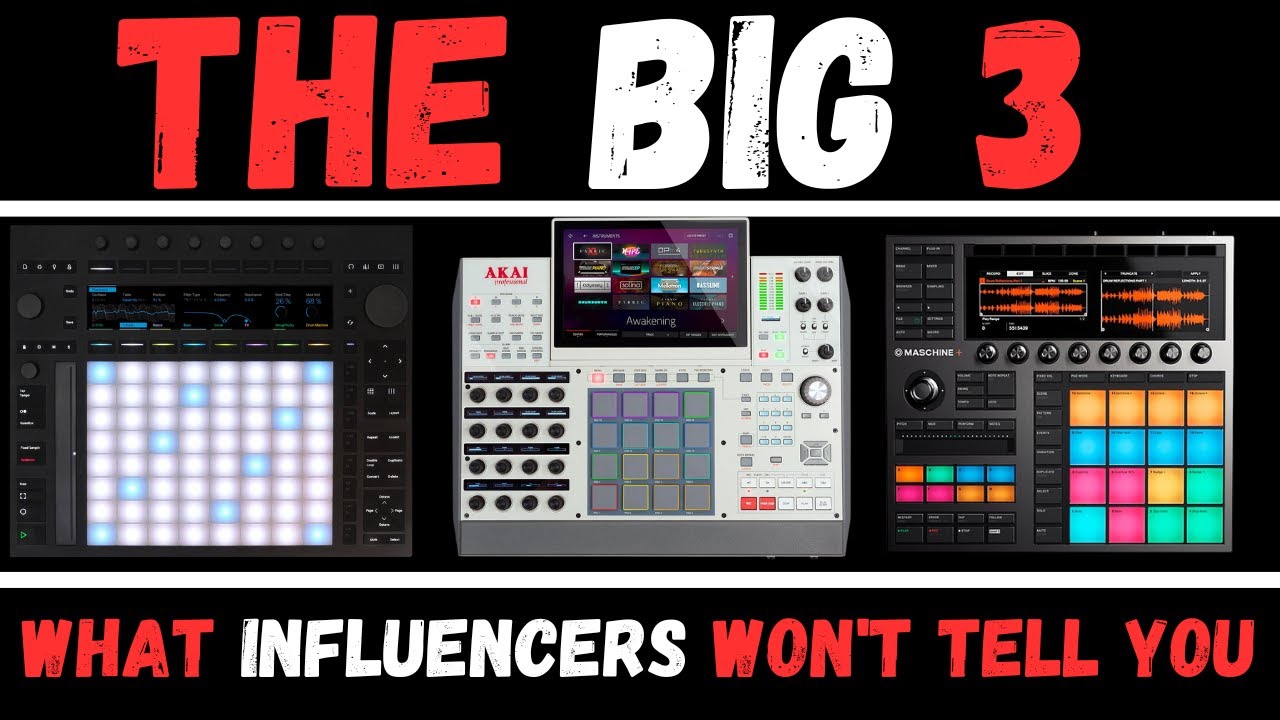 Akai MPC X SE  -VS- NEW Ableton Push 3  -VS-  MASCHINE+  COMPARISON ANALYSIS