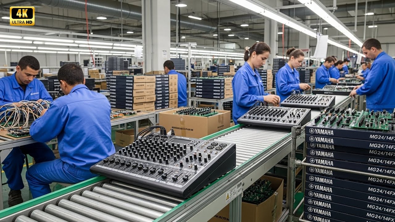 Inside the Yamaha Mixer Manufacturing Plant: The Making of the Mixer MG24/14FX