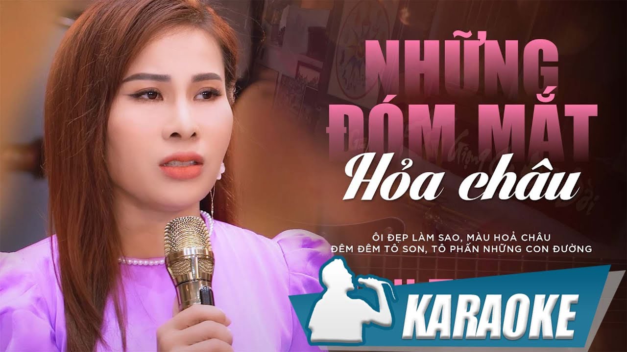 KARAOKE Những Đóm Mắt Hỏa Châu - Phi Thanh | Có những đêm dài, anh ngồi nhìn hoả châu rơi