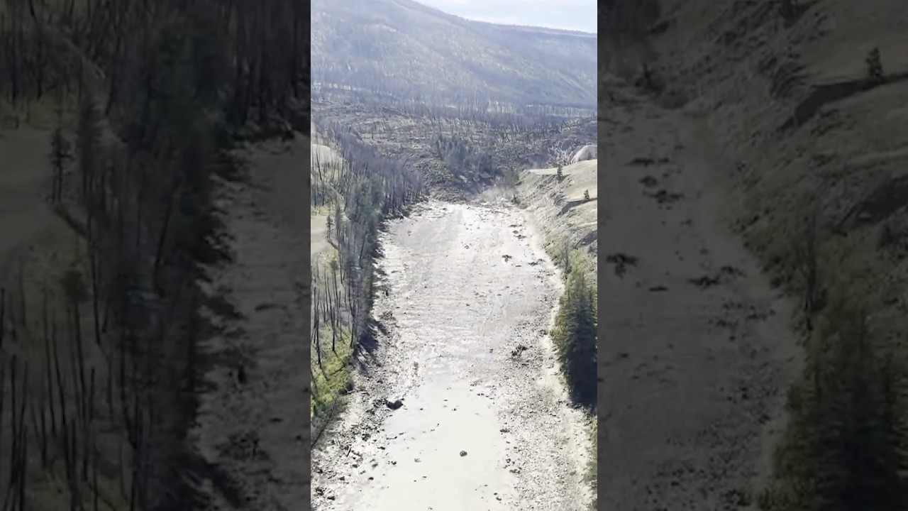 BC landslide aerial video is 