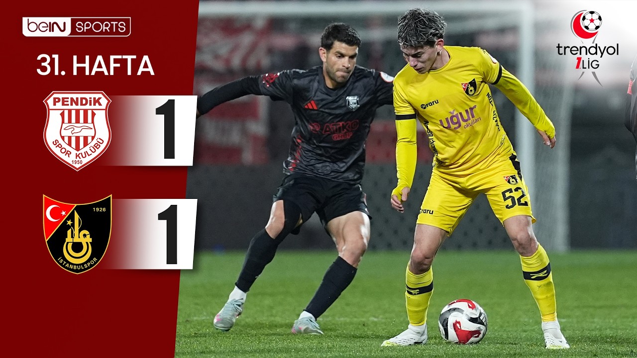 Pendikspor (1-1) İstanbulspor | 31. Hafta Ma&ccedil; &Ouml;ZETİ | Trendyol 1. Lig - 2025/26