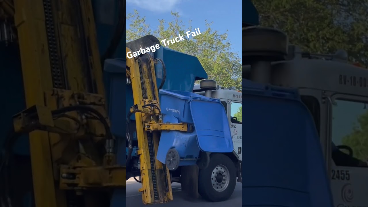 Crazy Garbage Truck Fail! #shorts 😂