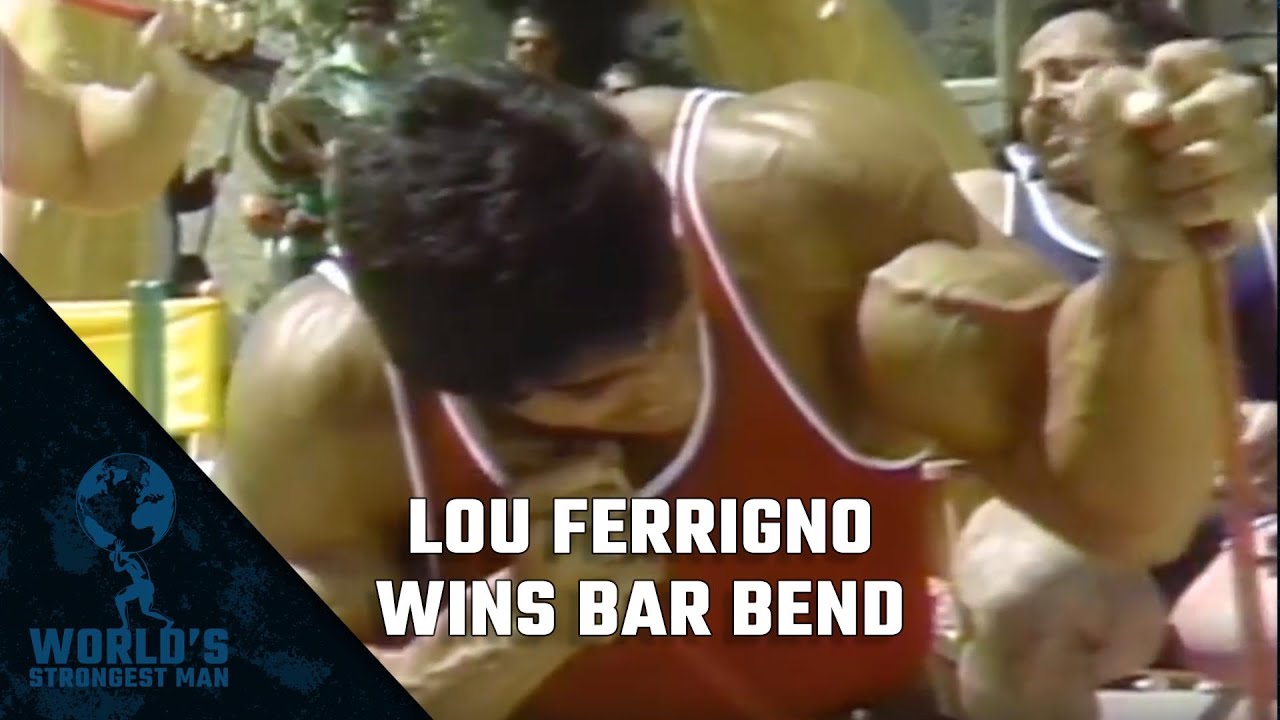 The World&rsquo;s Strongest Man Classics 1977: Ferrigno wins The Bar Bend