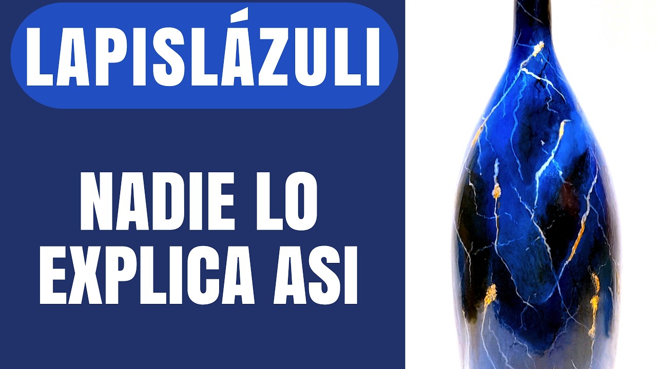 Cómo Pintar #lapislazuli   con Acrílicos ✨ Técnicas y Tips que Nadie Te Cuenta/  #pinturadecorativa