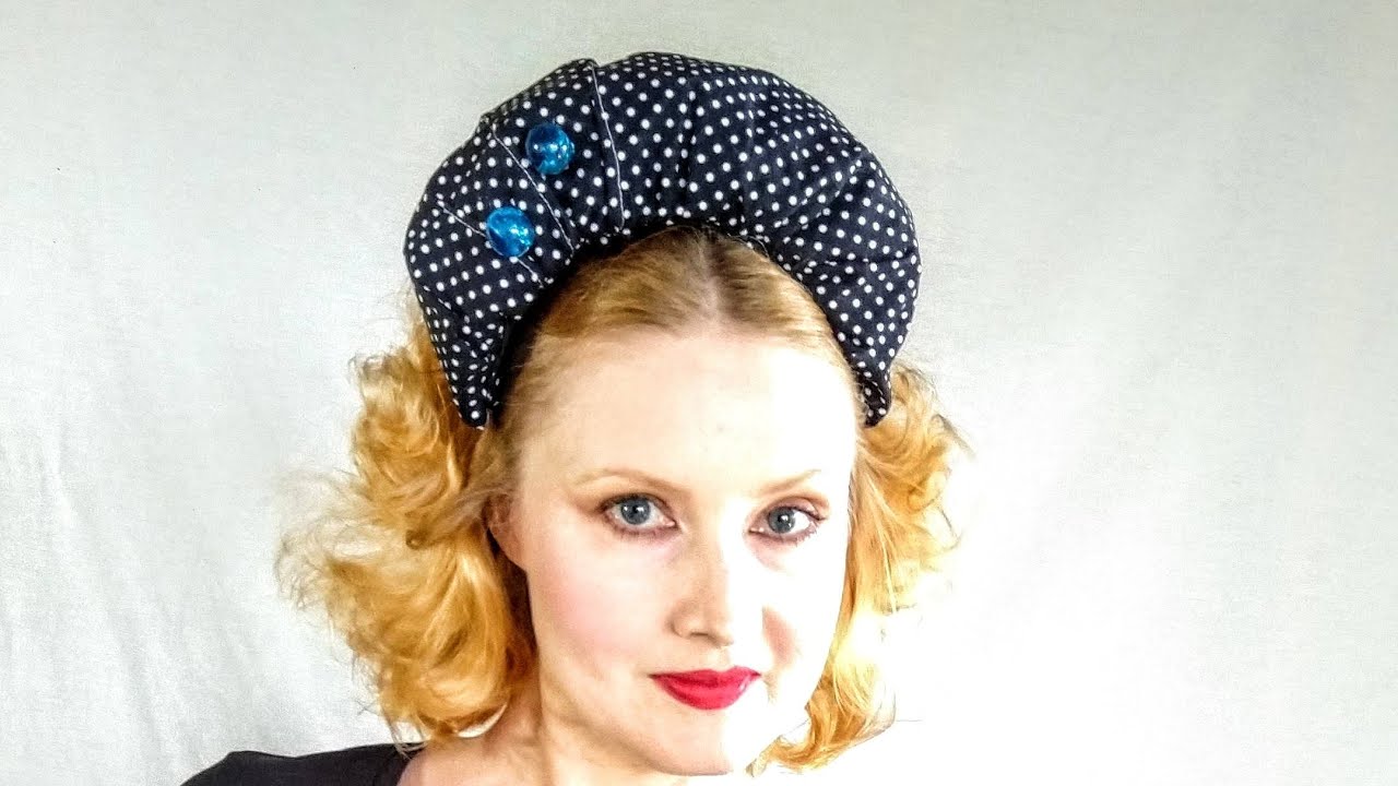 1930s and 1940s Style Headband Hat Outfit