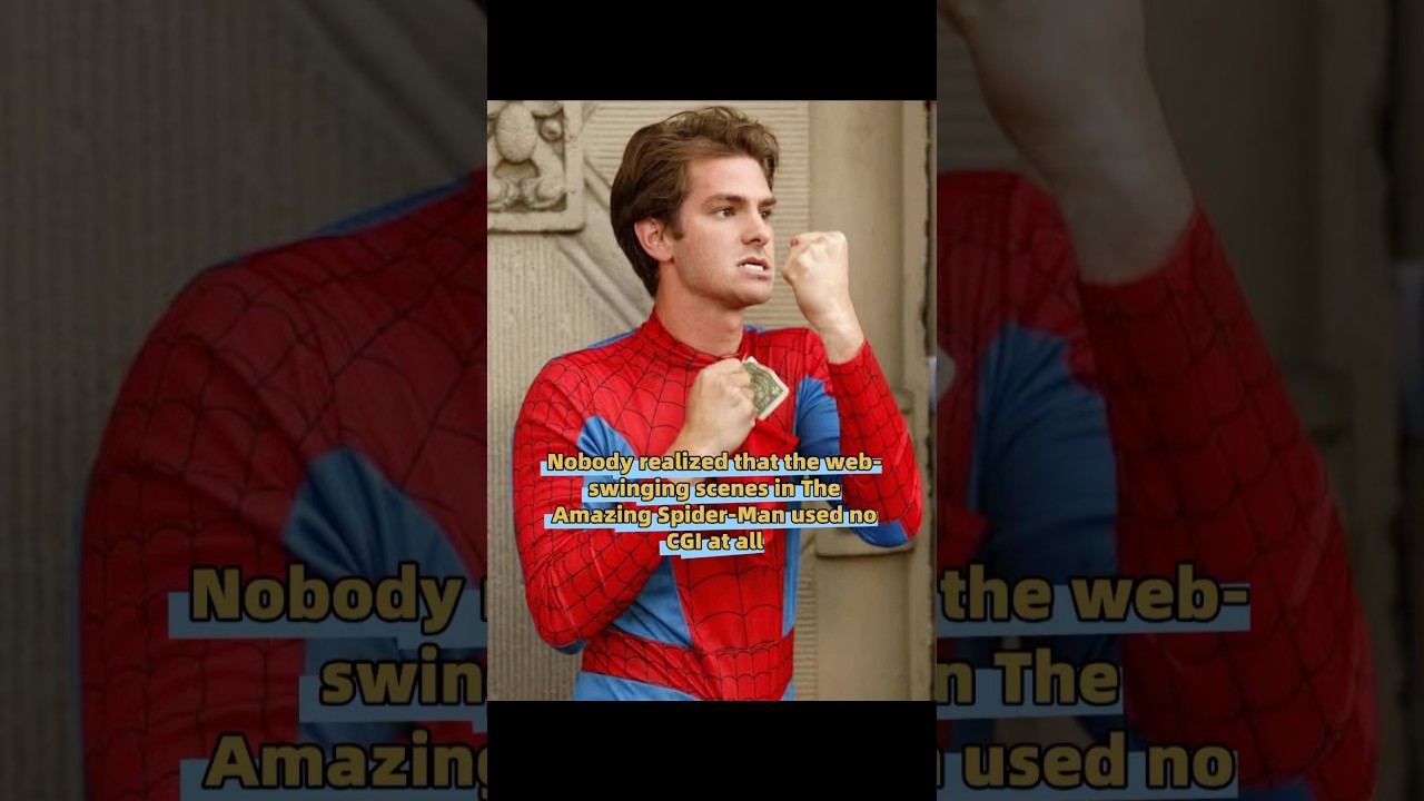 Nobody realized that the web-swinging scenes in The Amazing Spider-Man used no CGI at all