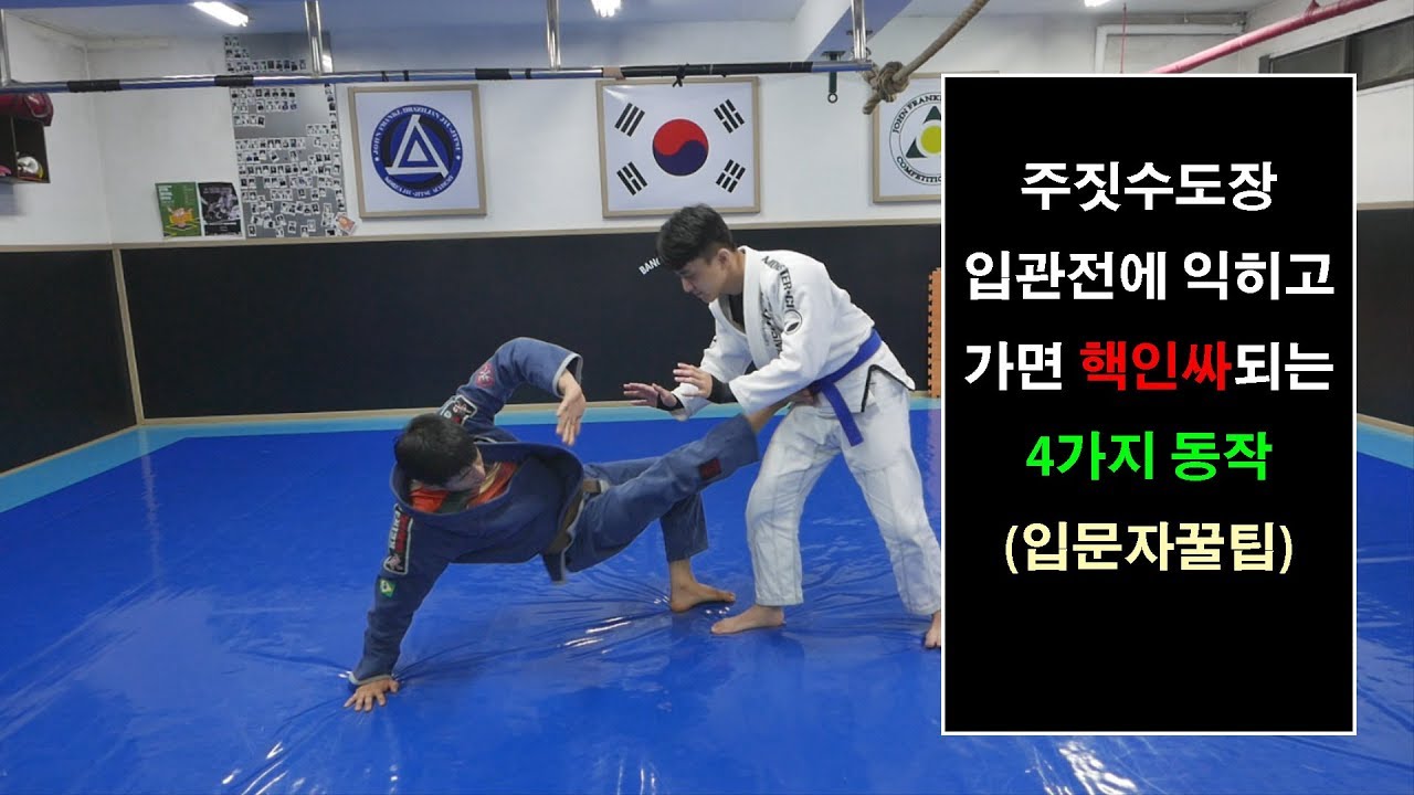 [박사범 주짓수 교실]주짓수도장 입관전에 익히고가면 핵인싸 되는 4가지 동작!(입문자 꿀팁)