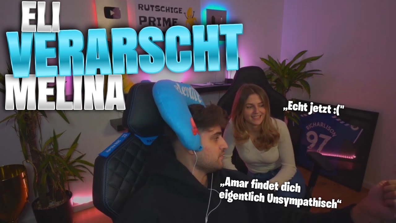 Eli versucht Melina im Stream eifersüchtig zu machen! 😂 | EliasN97 Clips
