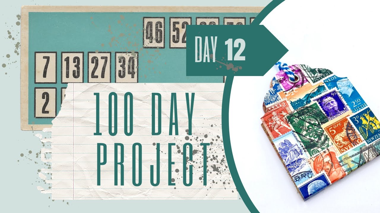 DAY 12 - MINI ACCORDION FOLDER - #the100dayproject #junkjournalideas #papercraft #craftwithme