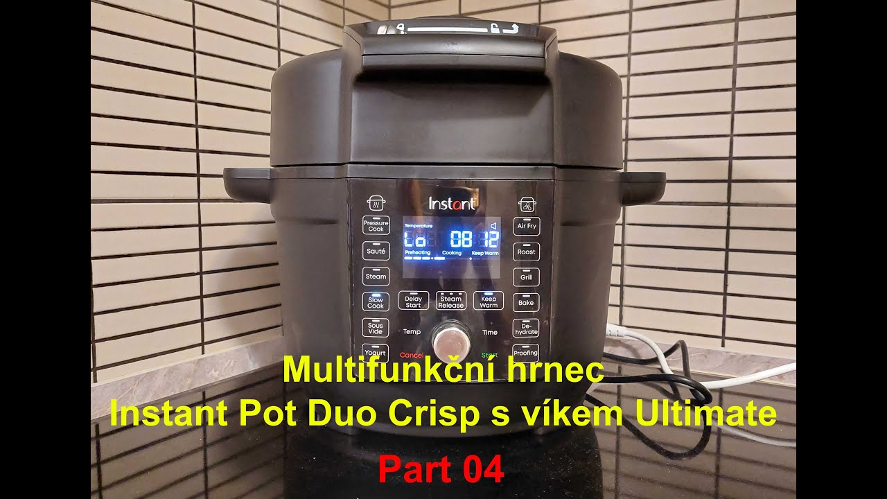 Výroba jogurtu v pomalém multifunkčním hrnci Instant Pot Duo Crisp s víkem Ultimate