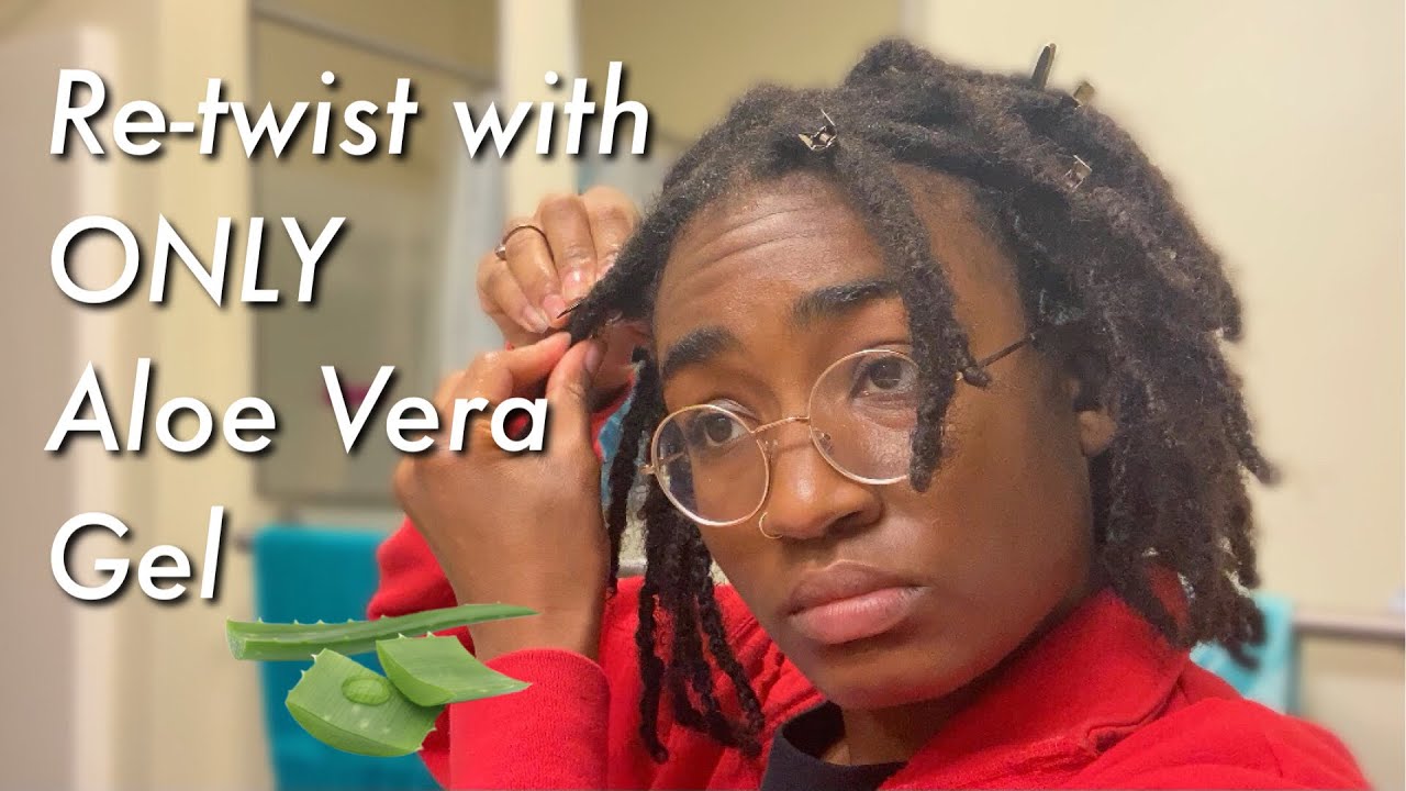 Updated Loc Re-twist Routine Using ONLY Aloe Vera Gel (Palm Rolling)