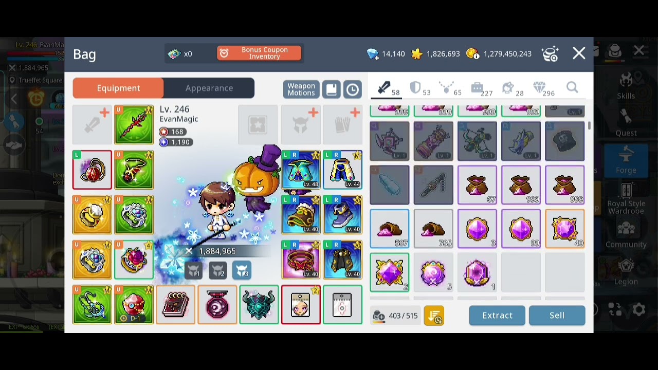 Maplestory M - road to absolab part 2.1. Absolab Hat 