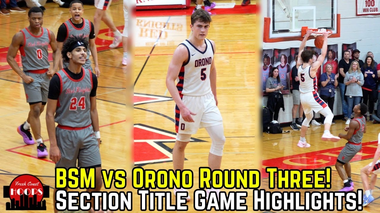 BSM And Orono Face Off In PACKED Gym For The Section Championship Game!