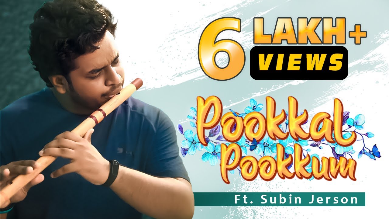 Pookal pookum | Madrasapattinam| Flute cover version 4K - Subin Jerson