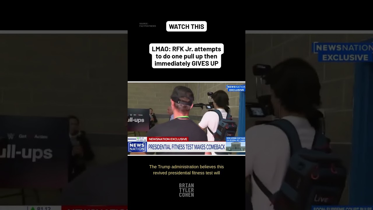 LMAO: RFK Jr. attempts to do one pull up then immediately GIVES UP